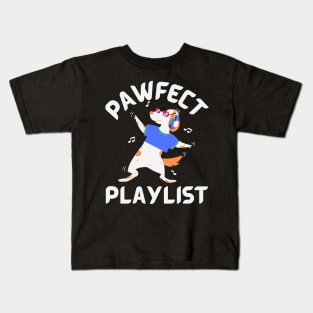 Pawfect Playlist Kids T-Shirt